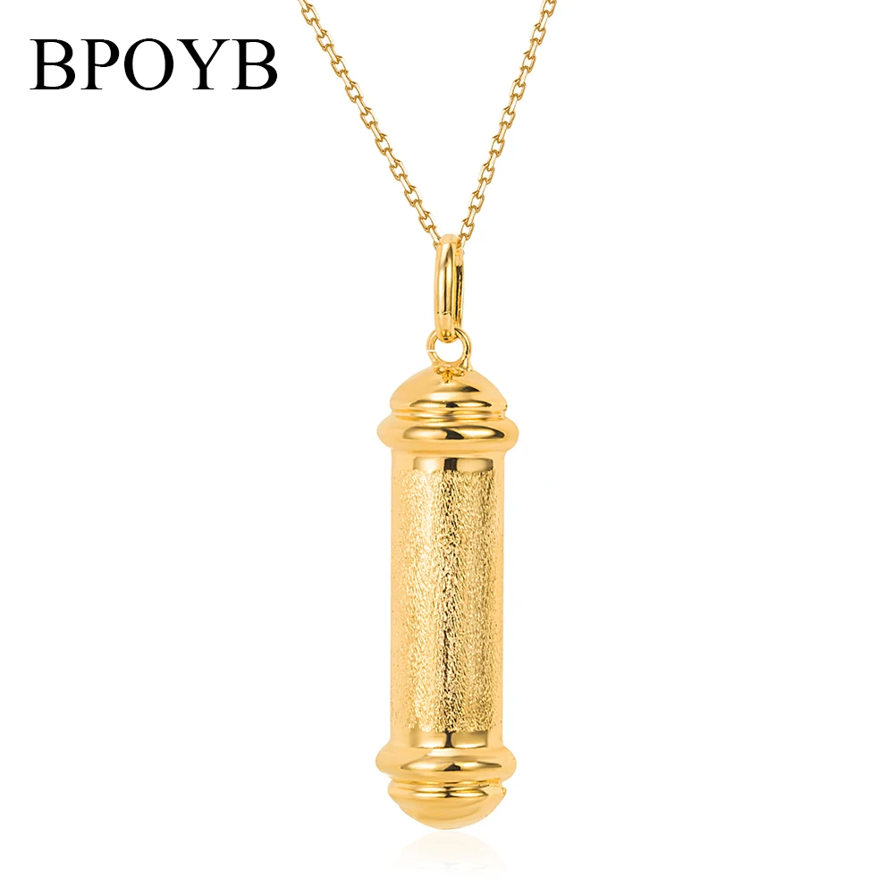 

BPOYB 2021New Pure Gold Filled Inspirational Army Necklace Pendant Bullet Shape For Women Men Fashion Hip Hop Rock And Roll