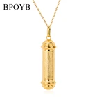 Новинка 2021, заполненное чисто золотом вдохновляющее армейское ожерелье BPOYB, кулон в форме пули для женщин и мужчин, модное хип-хоп, рок-н-ролл