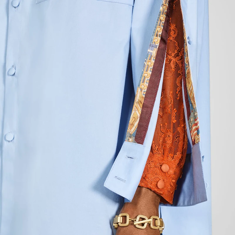 Мода ZA рубашка блузка Осень Зима сплошной цвет длинный синий винтажный шикарный