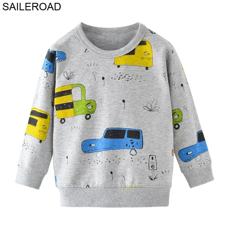 SAILEROAD Модная детская толстовка с принтом из мультфильма для мальчика 5 лет Толстовки с капюшоном для девочек Одежда для малышей Осень Топы - Цвет: 9012 1 same picture