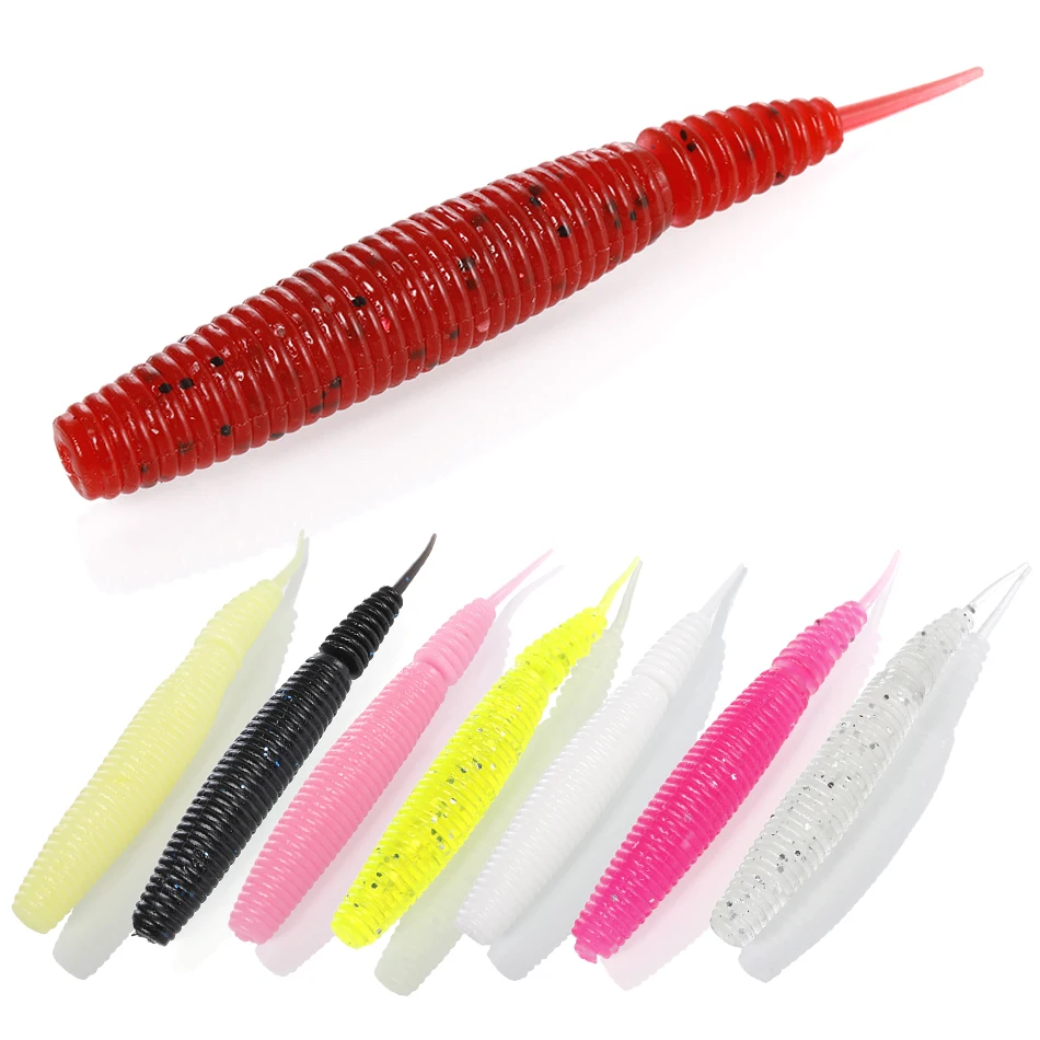 Искусственная Мягкая приманка 5 шт./лот червь приманки Шад свимбейт японская джиг