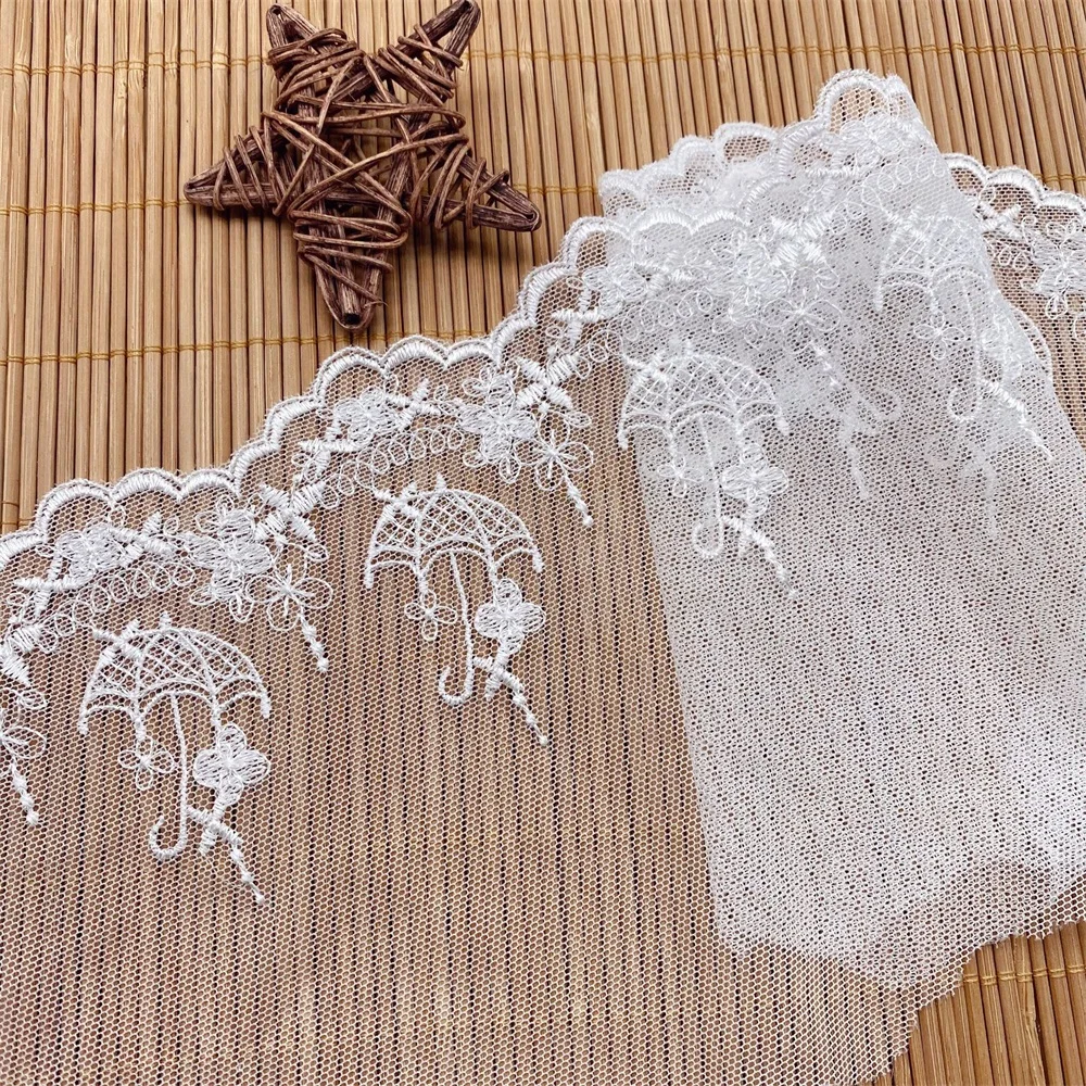 

Polyester Material Embroidery Umbrella Mesh Net Lace Trim DIY Clothing Accessories10yards V2303