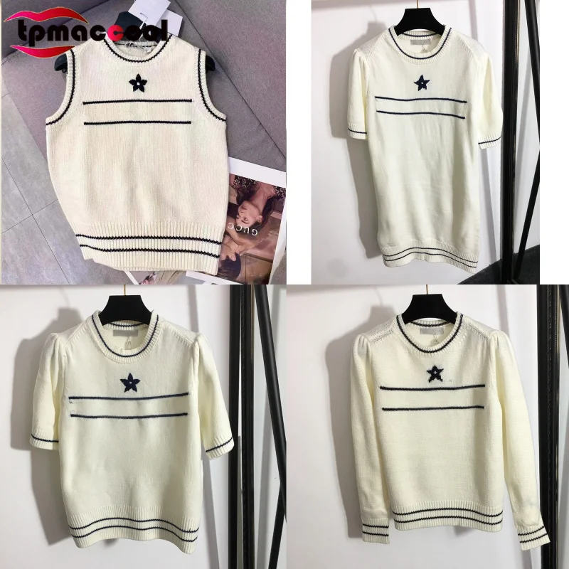 

Fall 2021 women clothing New Designer Fashion Branded Wool Blended Sweater Logoed Letter Embroidery Long Sleeve woman sweaters