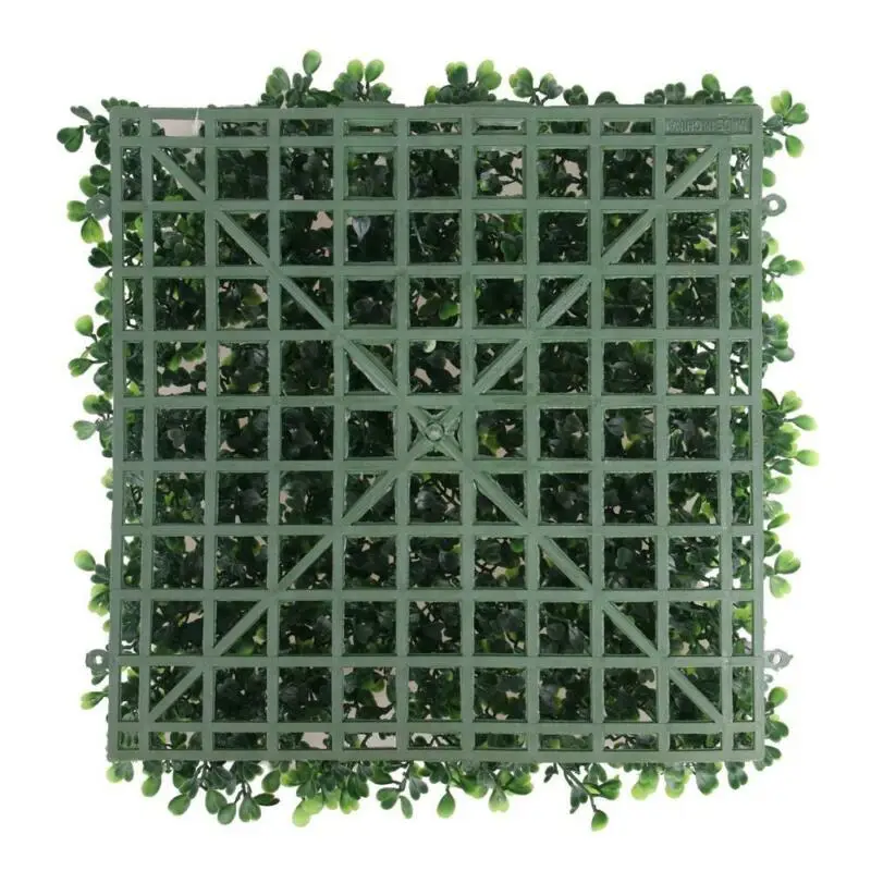 

12pcs Artificial Milan Grass Boxwood Mat Wall Hedge Decor Fence Yard Home24x16