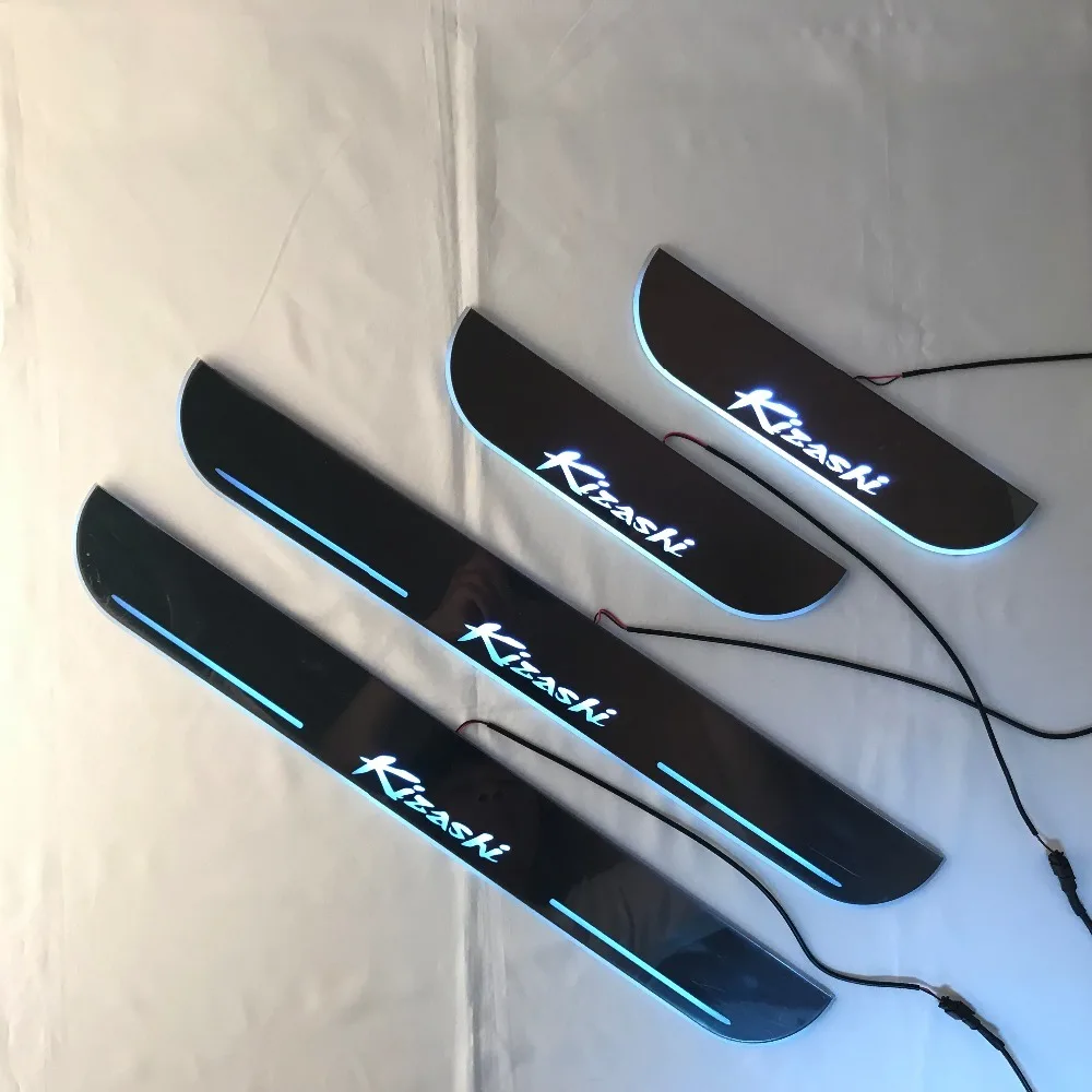 

Free express ship Led door sill Decorative lights Slat guards Plate strips for Suzuki kizashi