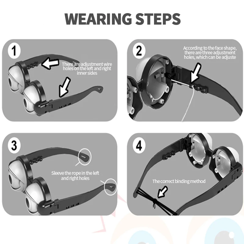 

Crazy Eyes Glasses Children's New Novel Tricky Creative Funny Glasses Toys Kawaii Blinking Cute Colorful Cool Attractive Game
