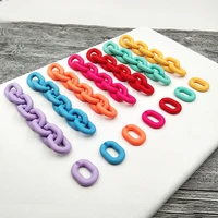50 100pcslot 18x24mm acrylic twisted chains assembled parts beads for jewelry making diy bracelet necklace earrings accessories
