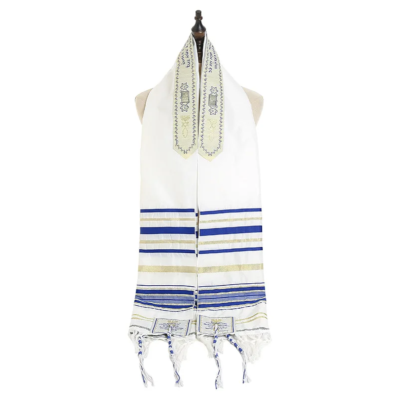 

180*50cm Messianic Jewish Tallit Israel Prayer Shawl Scarf For Men Women Prayer Scarfs