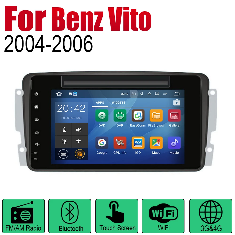 Автомобильный DVD GPS навигатор Android для Mercedes Benz Vito 2004 ~ 2006 NTG плеер навигация WiFi BT