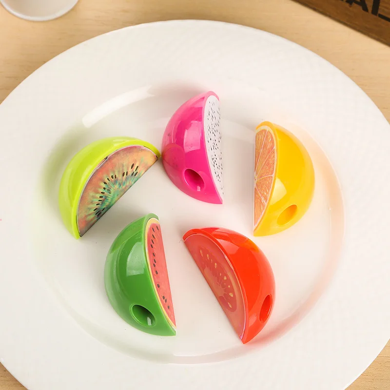 Милые детские товары в виде фруктов забавные школьные принадлежности