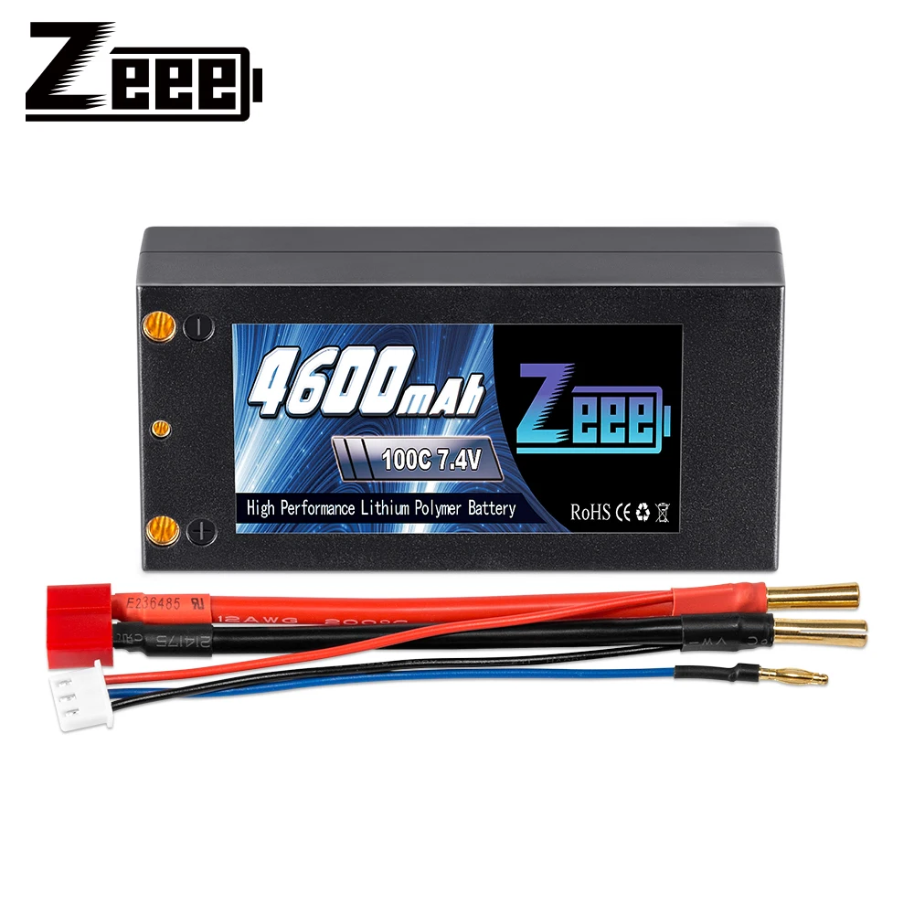 Аккумулятор Lipo Zeee 2S short 7 4 В 4600 с мАч литий полимерный аккумулятор разъемом мм Bullet