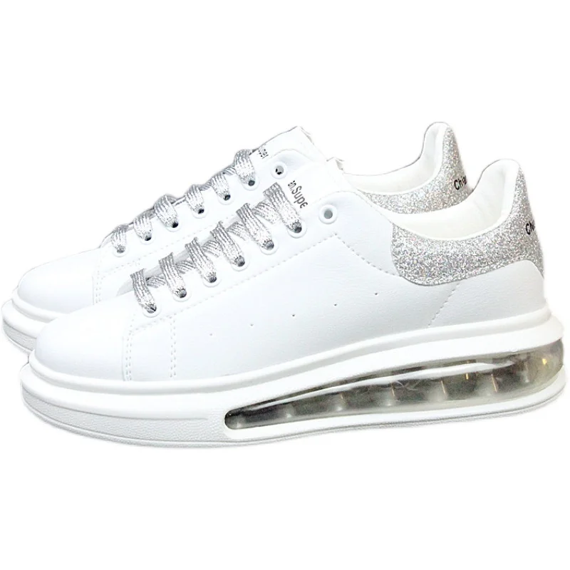 

Fashion Trend Rainbow Color Casual Women's Shoes Spring And Autumn New All-Match Round Toe Low-Cut Lace-Up Couple Sneakers