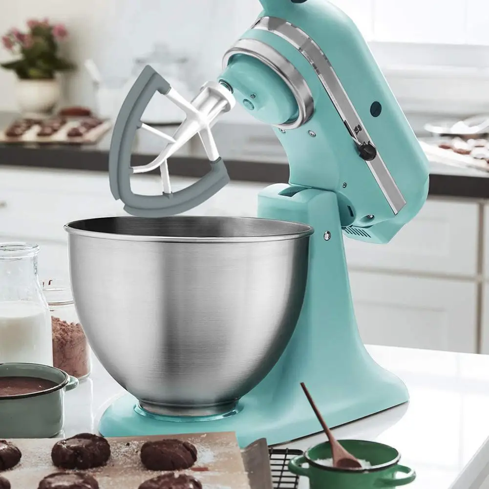 

Tilt-Head Stand Mixer Flexible Flex Edge Beater with Scraper on Both Sides flexible silicone edges on both sides mixer