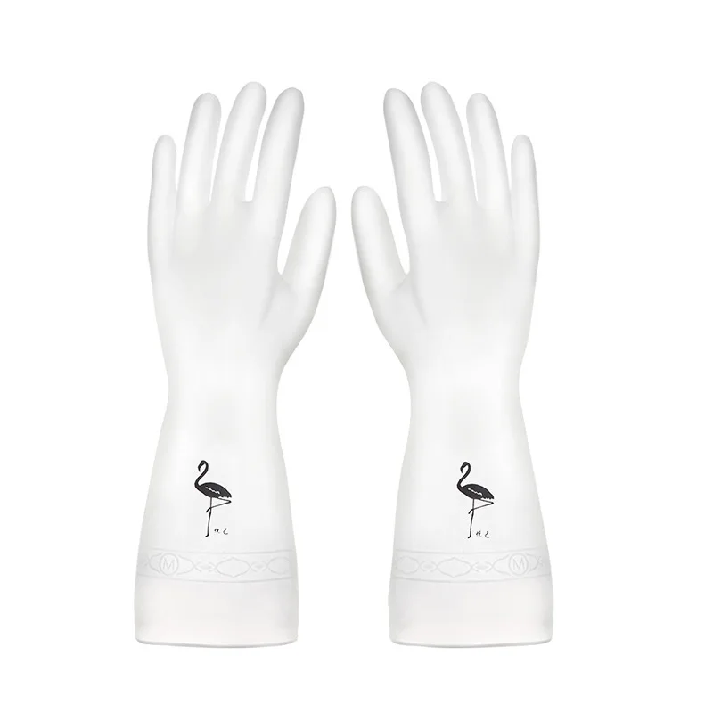 

Waterproof Anti-Slip Kitchen Washing Gloves Rubber Latex Dish Cleaning Housework