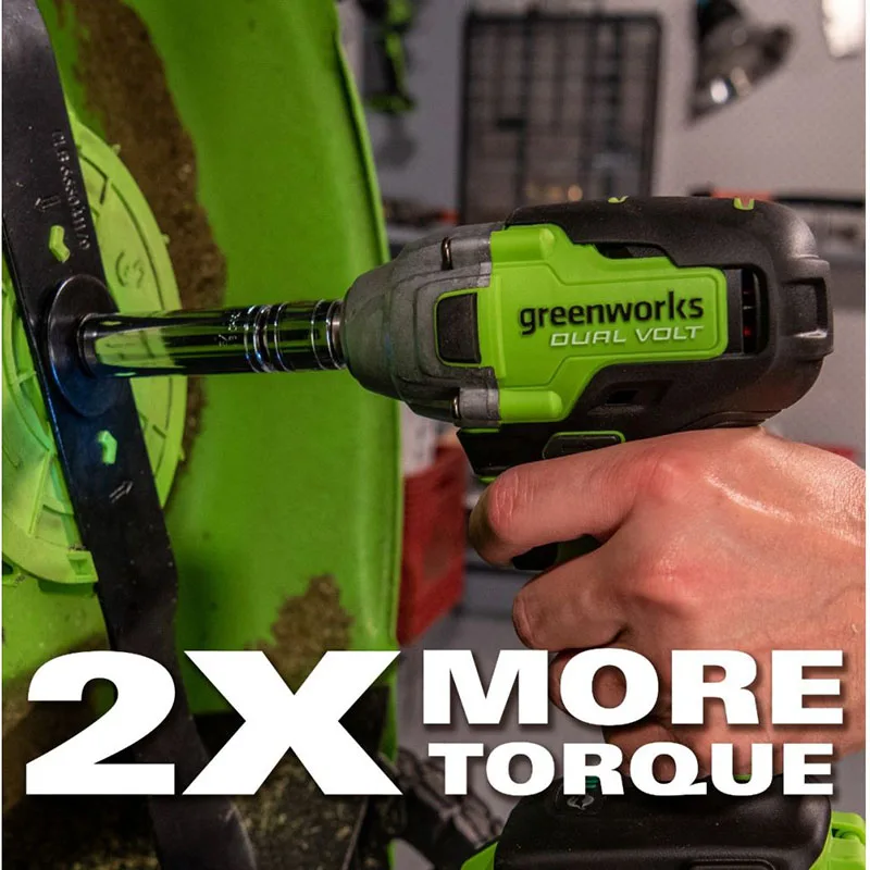 Ударный гайковерт Greenworks бесщеточный 48/24 В 1/2 дюйма 400 нм | Инструменты