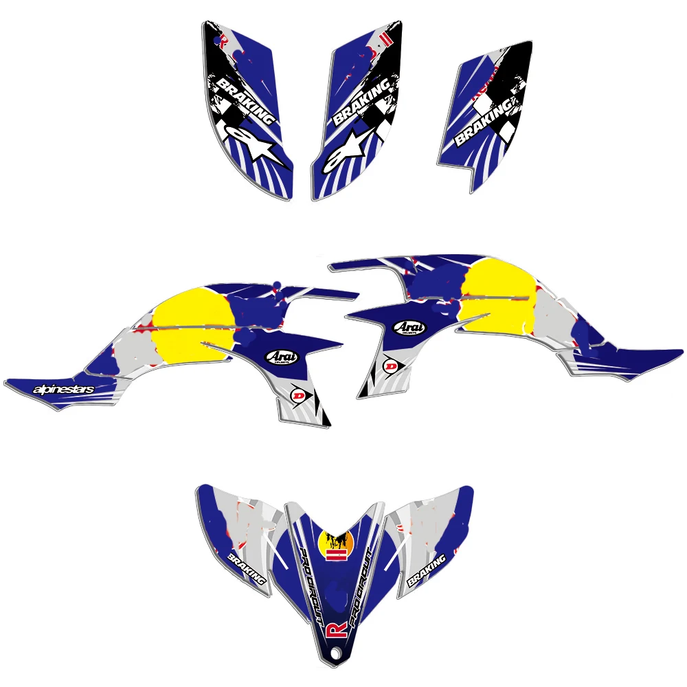 

Графические фоны 3M, наклейки, наклейки для Yamaha YFZ450R YFZ450 YFZ 450R YZF 450 R ATV 2003 2004 2005 2006 2007 2008