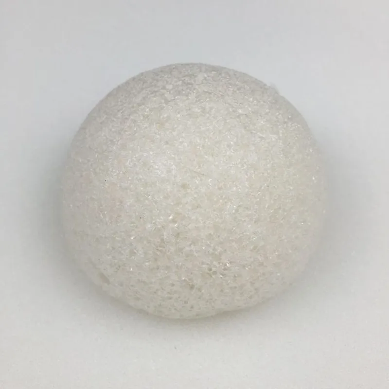 White 1 шт. натуральная косметика Konjac Puff бамбуковый уголь Очищающая губка для макияжа средство для чистки лица гладкая Красота Эфирное средство Konnyaku - Цвет: White