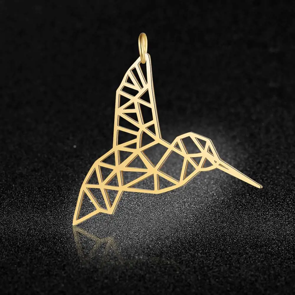 5 шт./лот l100 % Подвеска из нержавеющей стали в виде птицы фламинго обезьяны кролика