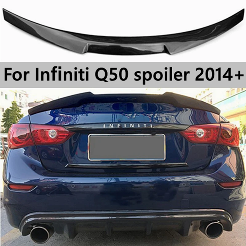 

M4 Style Spoiler For Infiniti Q50 Q50S Spoiler Carbon M4 Style 2015-2017 Carbon Fiber Rear Trunk Wing Spoiler Lid Q50 spoiler