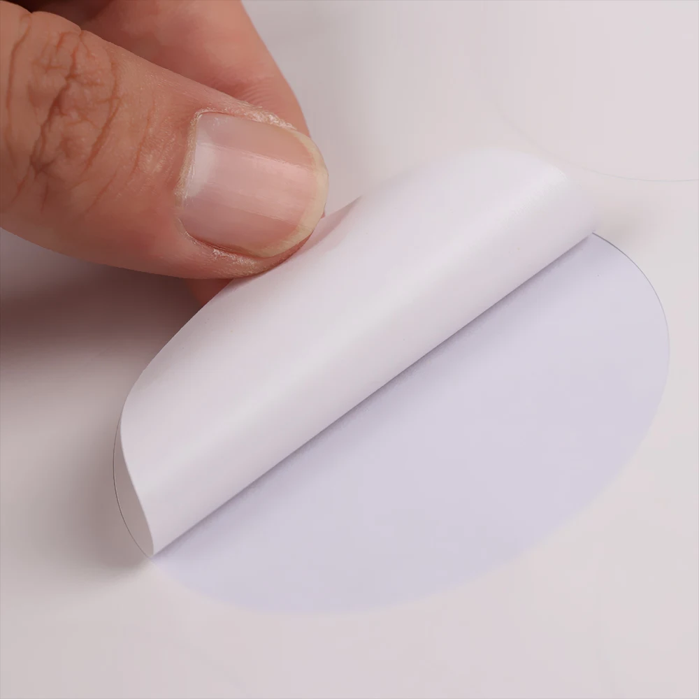 Круглые самоклеящиеся наклейки 5 листов круглые этикетки A4 для лазерного или