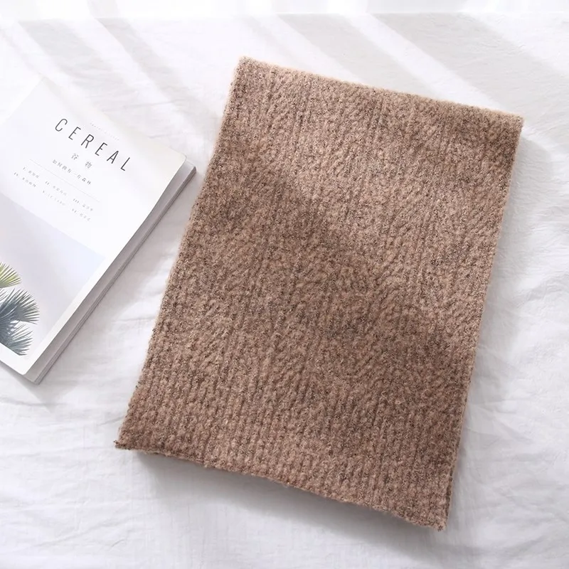 

winter women's warm scarf small fresh and fashionable wild knitted long thick warm scarf women