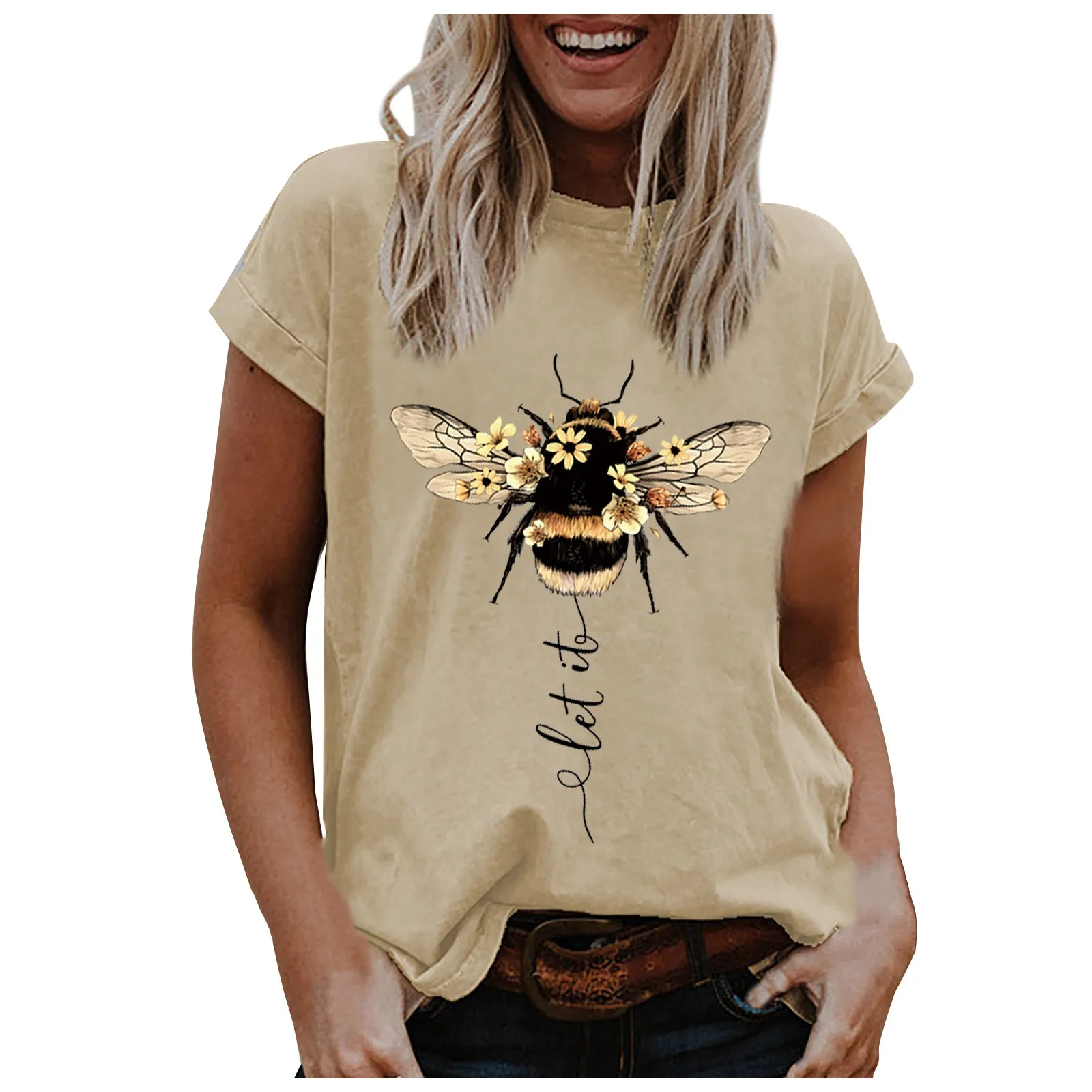 

Women's Sexy Casual Summer Fun Animal Print Fashion Short-sleeved T-shirt Camiseta De Mujer Chemisier Femme