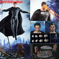 in stock by art by 015 16 black super hero henry cavill movable figure model 12 male action figure toy for fan collection