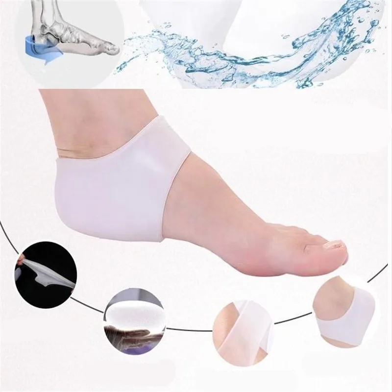 

2PCS Silicone Moisturizing Gel Heel Sock Cracked Foot Skin Gel Care Support Protector Socks Sports Safety Foot Care Tool