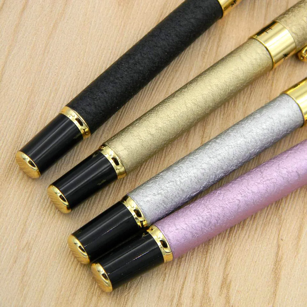 Матовая цветная офисная Классическая Студенческая ручка металлическая