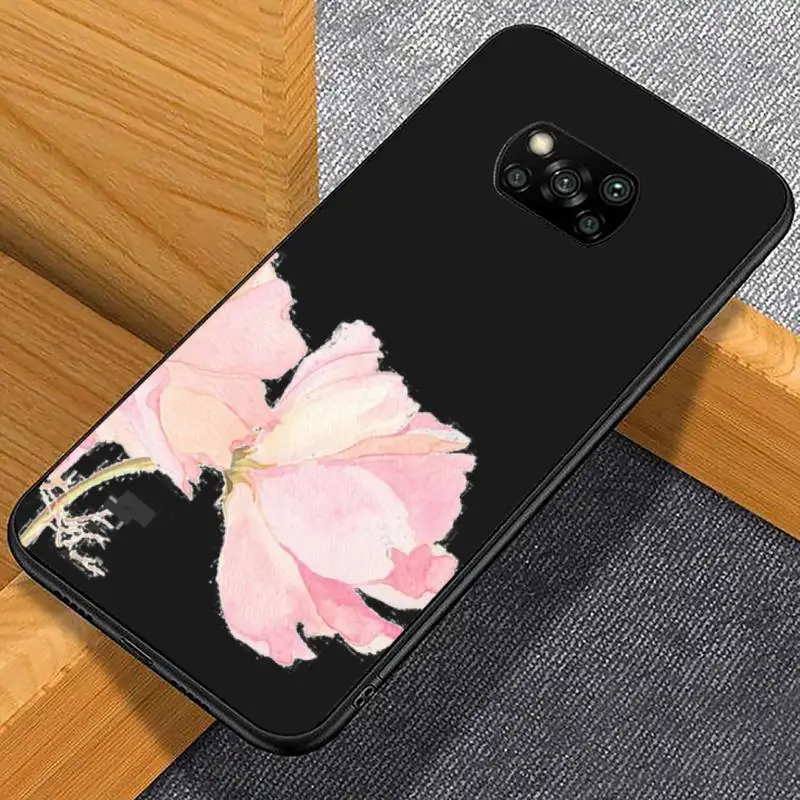 

pink rose flower Phone Case For Xiaomi redmi note mi 7 8 9 10 a s t pro max 4G 5g shell coque