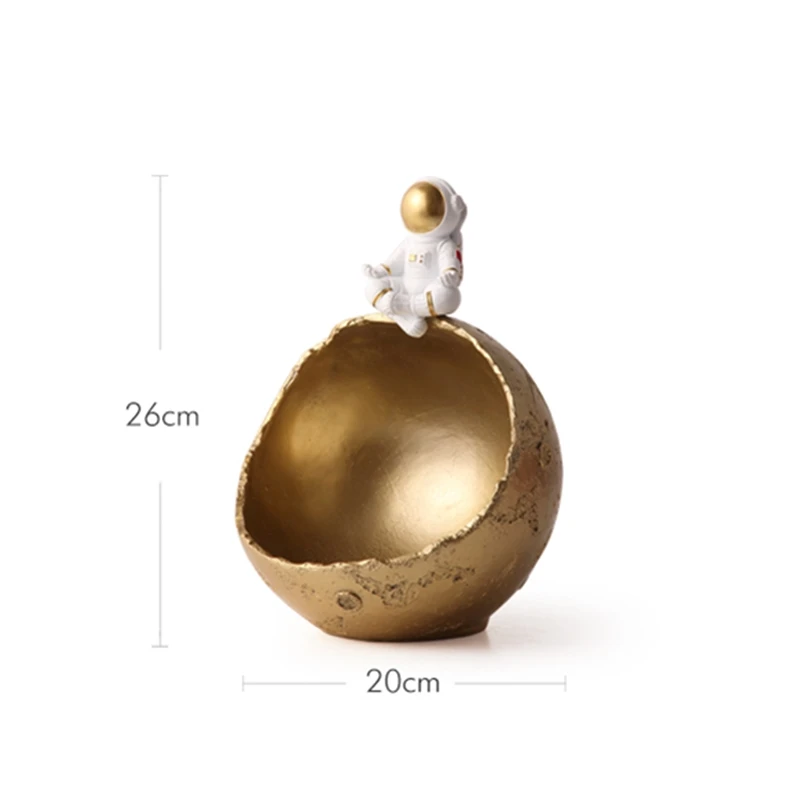 

Creative Astronaut Porch Key Storage Desktop Organizer Decoration Home Accessories Living Room Coffee Snack Fruit Storage Box