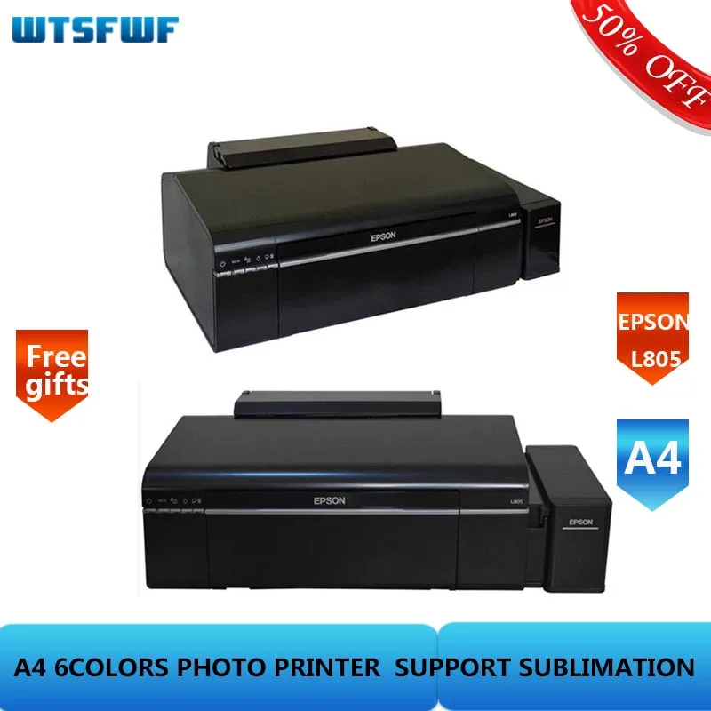 Оригинальный Wtsfwf 220V 110V EPSON L805 6 видов цветов струйный принтер A4 фото