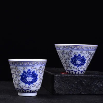 Керамическая эмалированная чайная чашка Jingdezhen в японском стиле одинарная