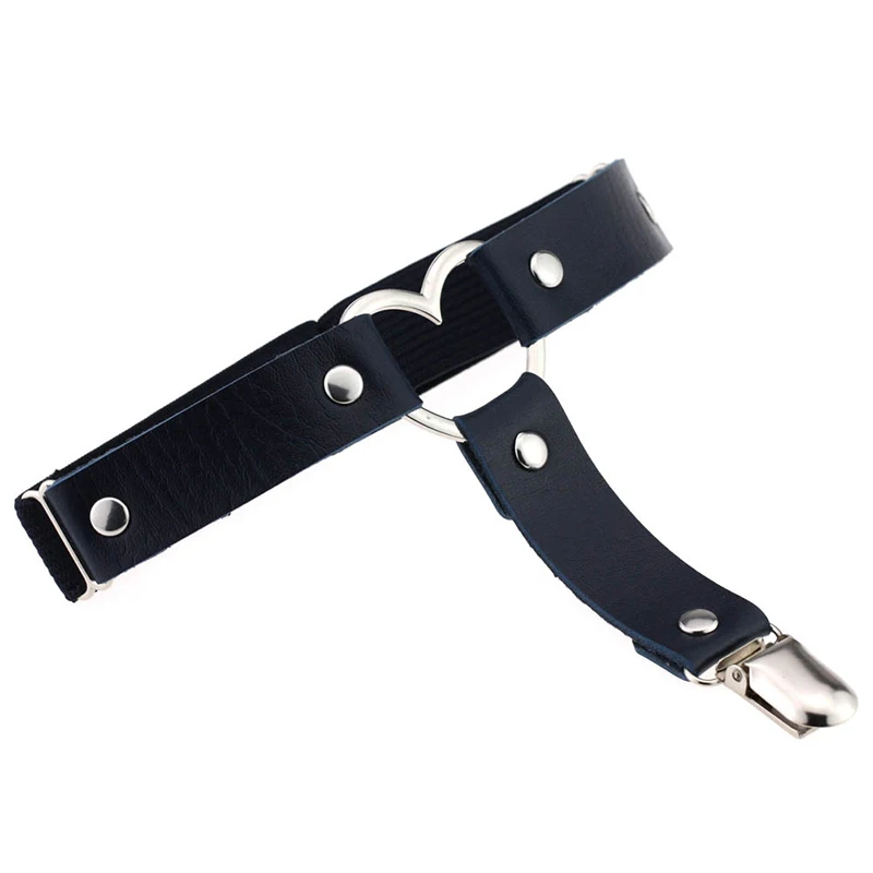 

Pu Leather Heart Leg Garter Belt Women Straps Exotic Accessories Adjustable Thigh Harness Female Kawaii Punk Gothic Accessories