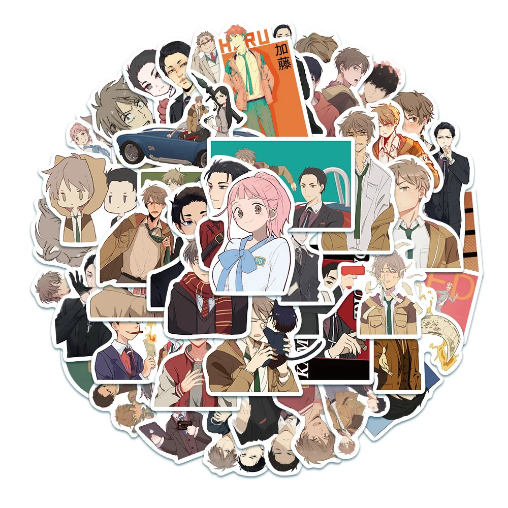 

50pcs New Anime Regal Criminals Police Graffiti Stickers For Guitar Skateboard Fridge Laptop Travel Luggage Cartoon Sticker