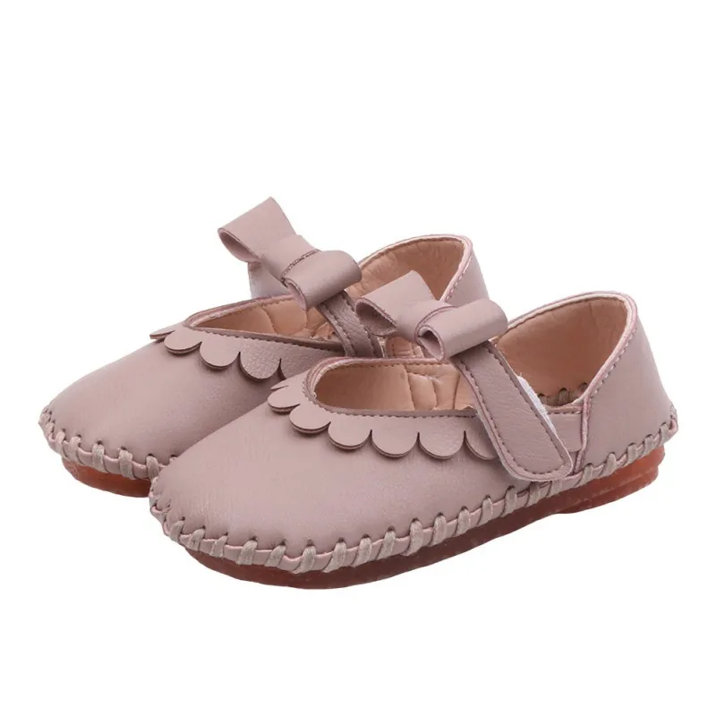 

Kids Shoes For Girl Toddlers Baby Little Girls Bow Leather Shoes Children's Princess Wedding Flats Retro Mary Janes Shoes43