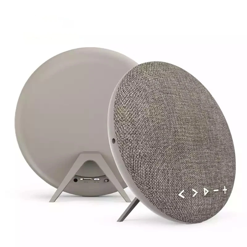 

Outdoor Circular Sports Bluetooth Speaker Portable Sound Column Home Bookshelf Subwoofer Fabric Soundbox with FM Radio AUX/TF
