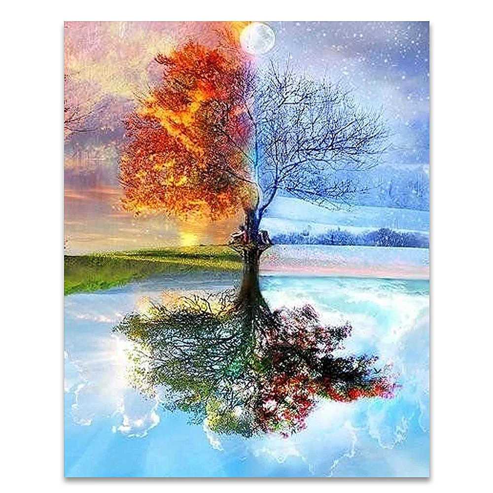 Набор для рисования по номерам Древо жизни 16x20 дюймов | Дом и сад