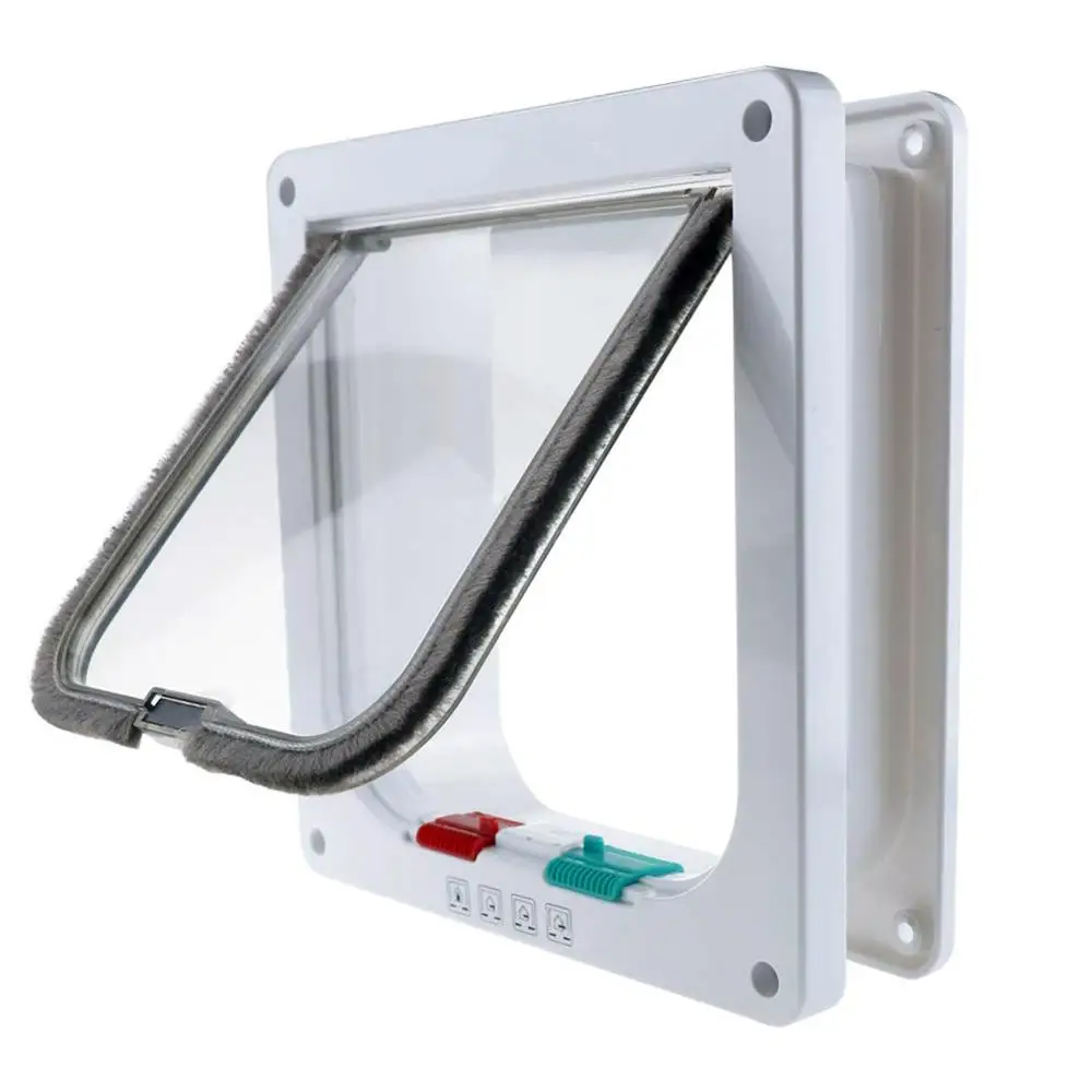 4 Запираемые функции дверь для домашних животных собак кошек котят защитные