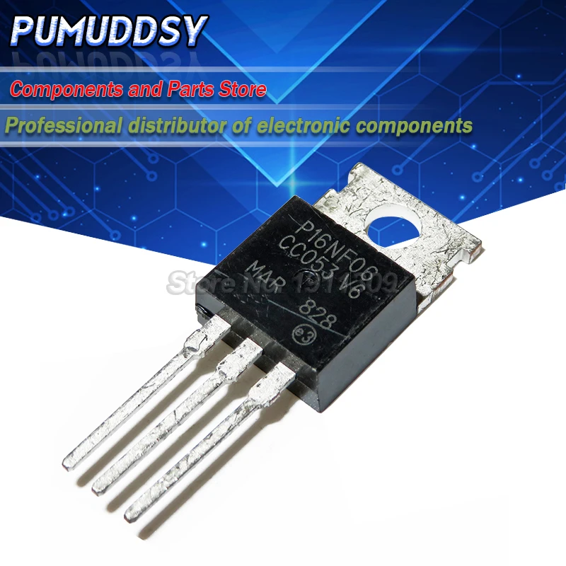 

10 шт. STP16NF06 TO-220 P16NF06 16NF06 MOSFET N-Ch 60 вольт 16 ампер IC