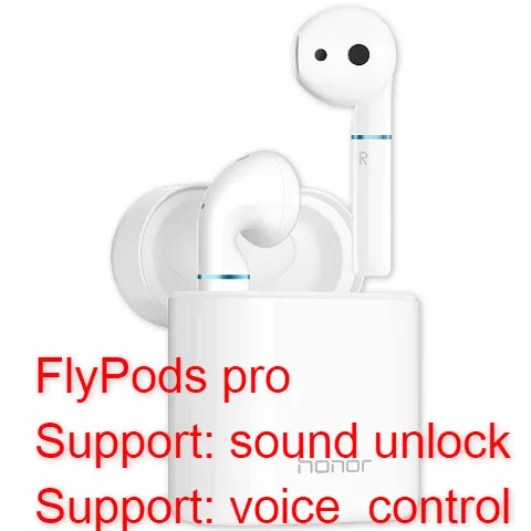 FlyPods pro white HUAWEI Honor FlyPods/Flypods Pro беспроводные наушники bluetooth гарнитура Музыка сенсорный двойной кран - Цвет: FlyPods pro white