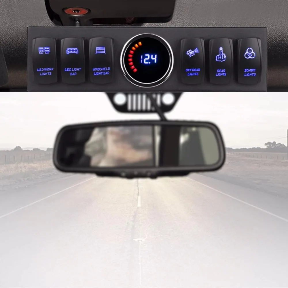 Реле Pod и Fuse с 6 переключателями система управления источником для Jeep Wrangle JK JKU