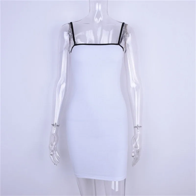 

Black Sexy Dress Women Spaghetti Strap Dresses Female High Waist Sheath Club Dress Short Summer 2021 Mini Sleeveless Vestidos