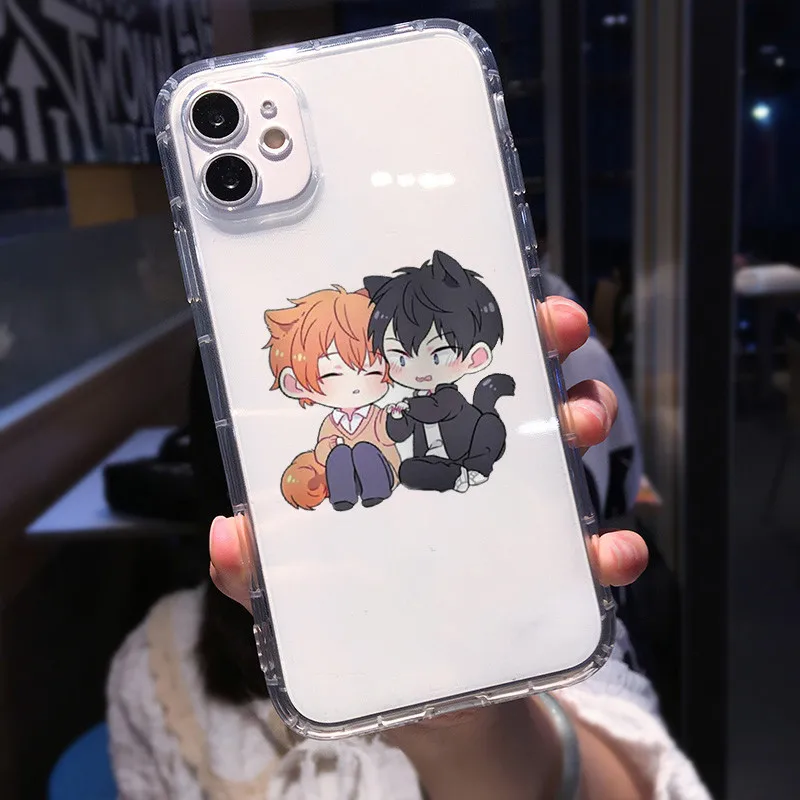 Японский чехол с аниме для телефона IPhone 12 11 Pro Max 8 7 Plus 13 XR X XS MAX мягкий ударопрочный