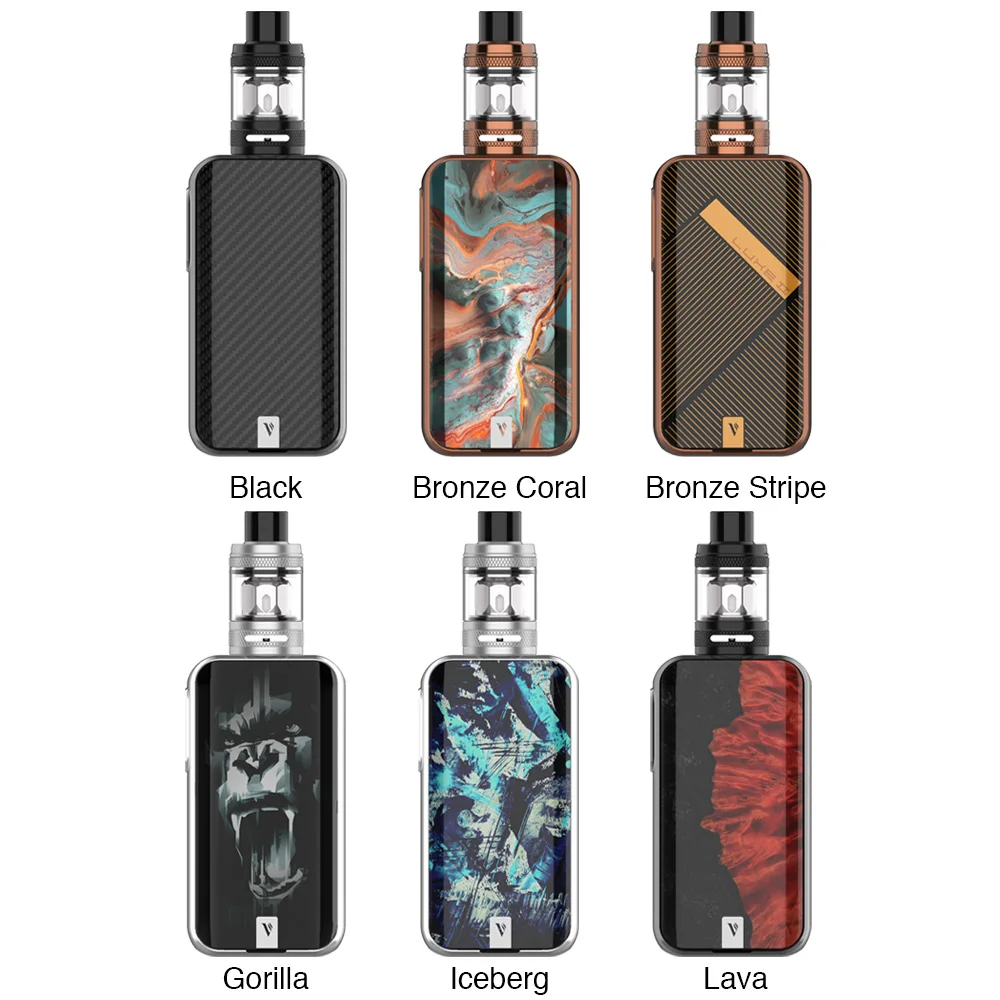 Оригинальный Vaporesso Luxe II комплект с 220W 2 MOD и 8 мл NRG-S бак интеллигентая (ый) Axon чип