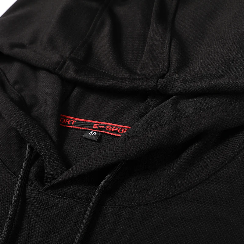 

High-quality sports pullover men's spring and autumn new hooded trend printing casual bottoming shirt fashion men's wear