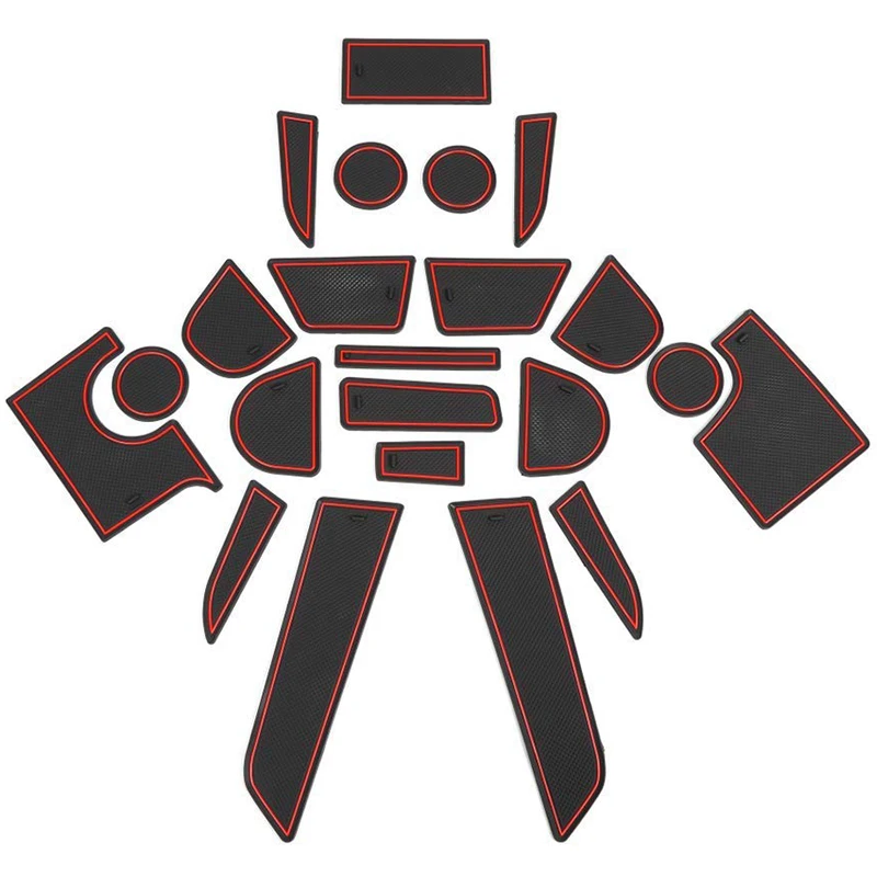 Дверные карманные вкладыши подстаканники консоли коврики для Dodge Charger 2015 2016 2017 2018