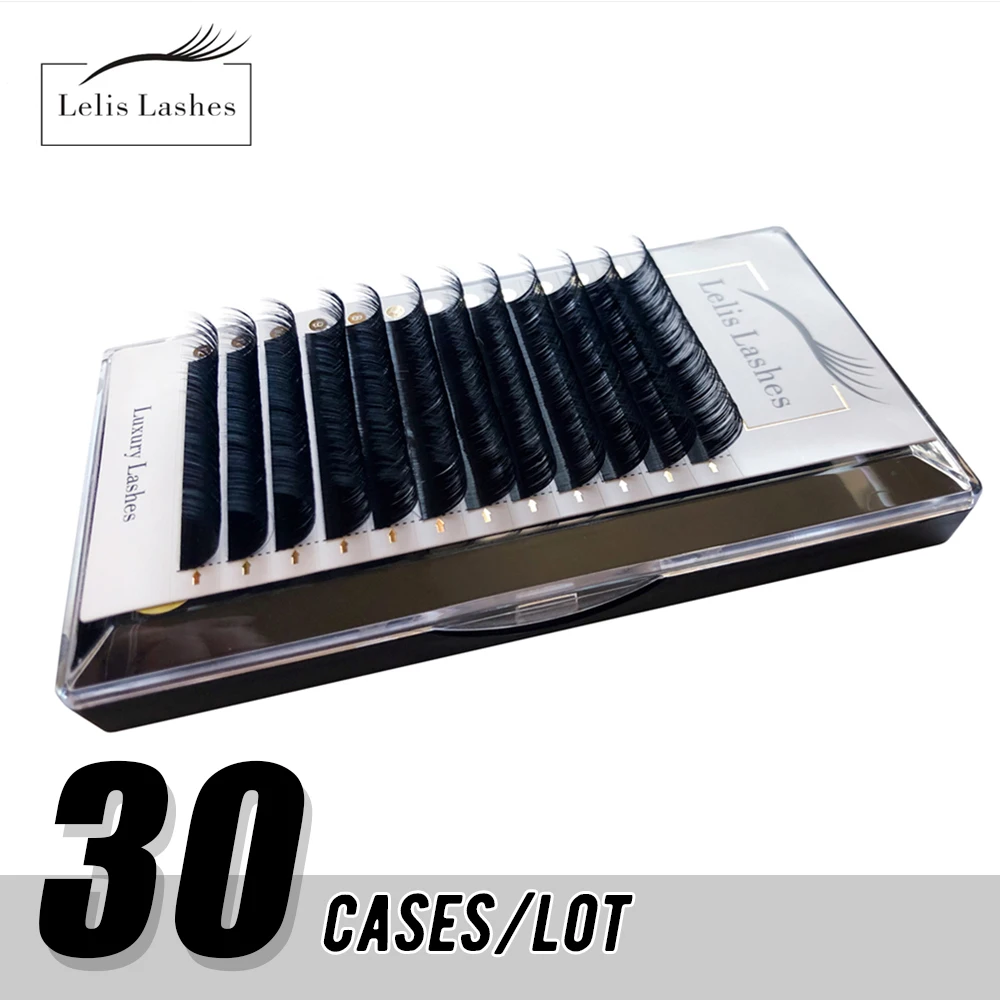 

Lelislashes 30 Чехлы 8 ~ 16 мм в диаметре, различные натуральные наращивания ресниц из искусственного норковые пучковые накладные ресницы для макия...
