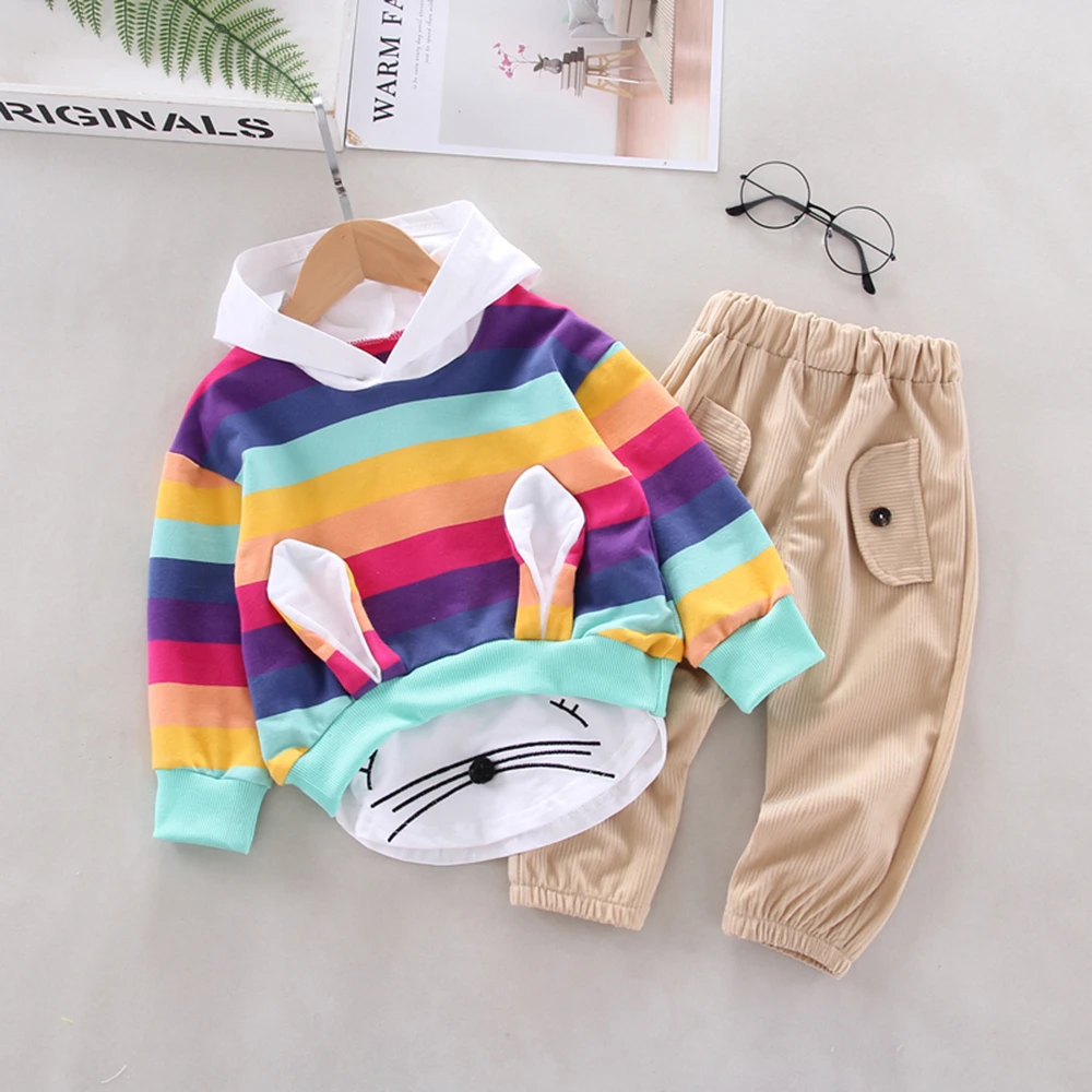 

Children'S Cartoon Sport Set Kids Clothing Set Long Sleeve School Autumn Sports Children'S Sweater Suit Colorful Sweatshirt