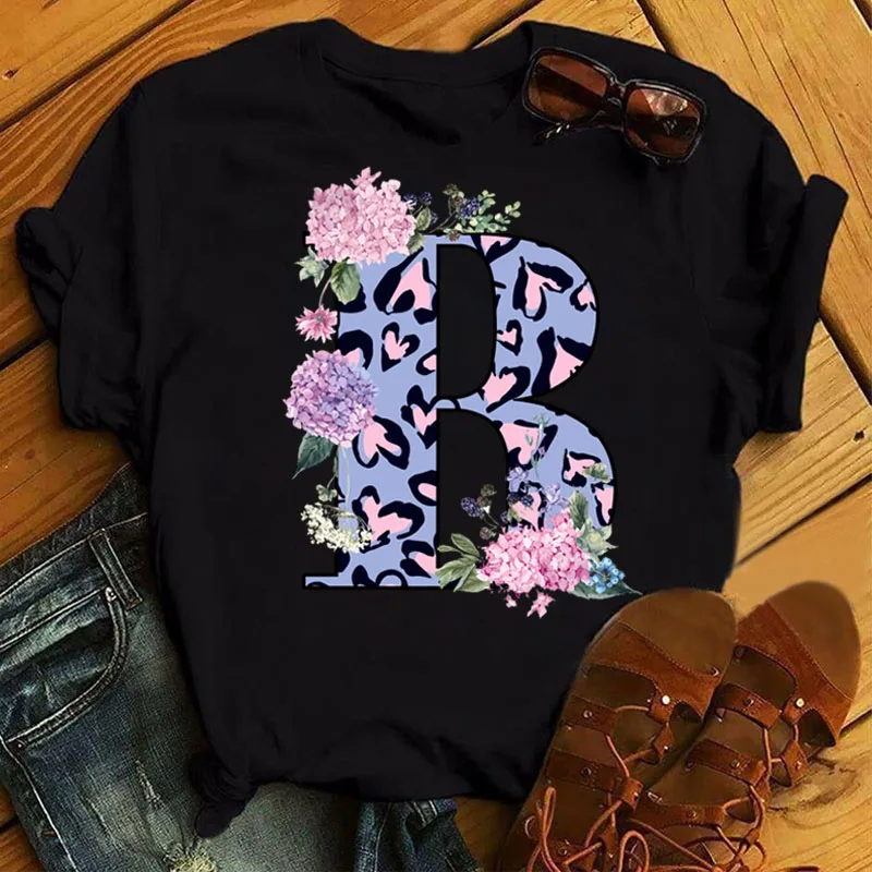 Модная женская футболка с надписью на заказ комбинированные Топы коротким